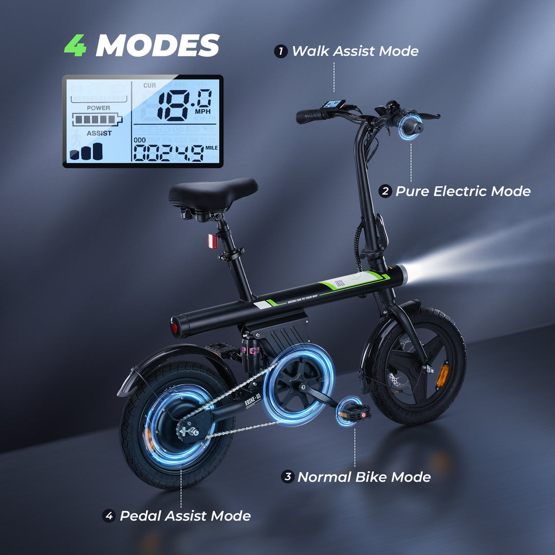 U1 Foldable Electric Bike 350W iScooter