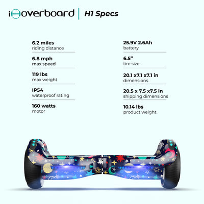 iHoverboard H1 LED Self Balancing Hoverboard 6.5"