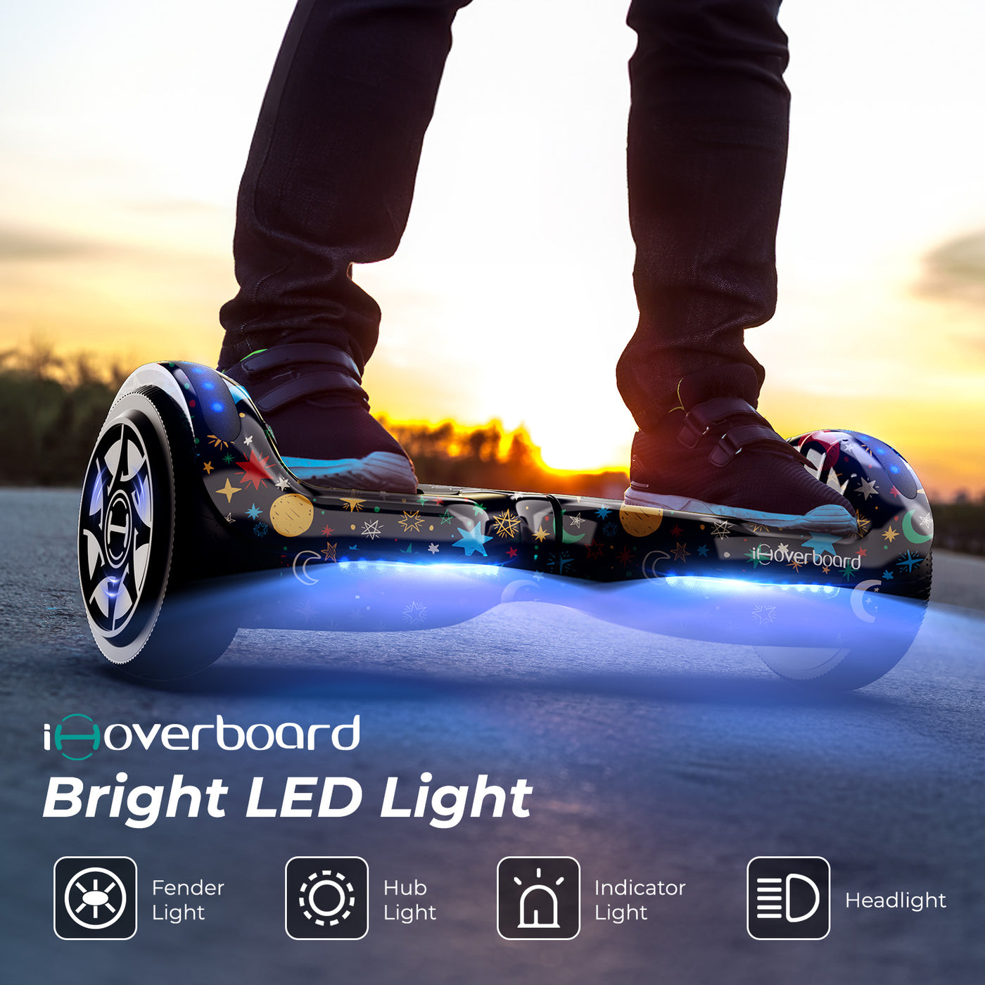 iHoverboard H1 LED Self Balancing Hoverboard 6.5"