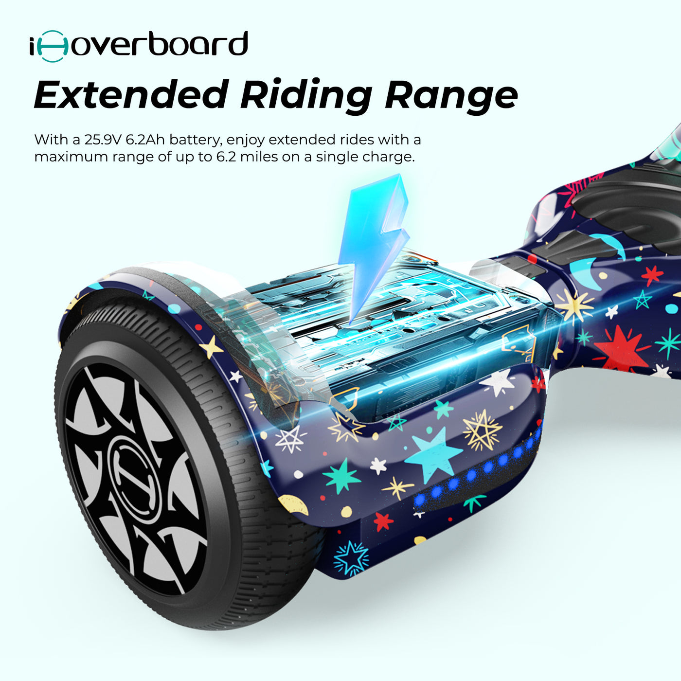 iHoverboard H1 LED Self Balancing Hoverboard 6.5"